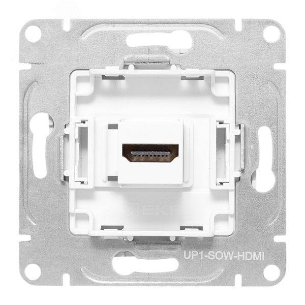 Эпика Механизм розетки HDMI белый EKF
