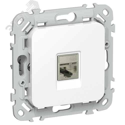 FLITE Розетка компьютерная RJ45 категория 5Е STP РК5е-1-1-ФлБ белый IEK