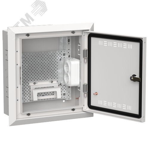 TITAN 5 Корпус мультимедиа ЩРв-12 (1х12) 380х365х130мм IP30 белый IEK