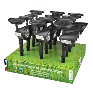 Светильник светодиодный садовый USL-C-691/PT270 FLASH SET12 на солнечной батарее . 1хAA Ni-Cd аккумулятор в/к. IP4 4 цена за 1 шт