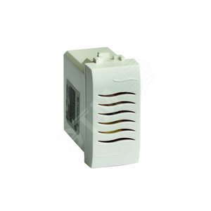 Зуммер 220V белый 1 модуль