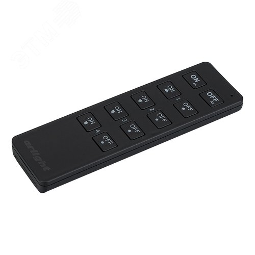 Пульт SMART-R7-DIM 4 зоны, 2.4G ARL, IP20 пластик, 5 лет