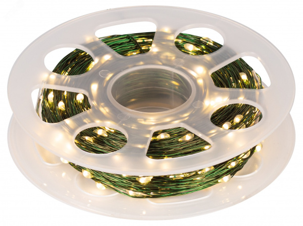 Гирлянда Нить, теплый свет, 50 м, 2000 microLED,  IP44, 220В ENIN-500G