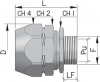 Муфта металлорукав в изоляции в оплетке-коробка DN 10 IP66 М16х15