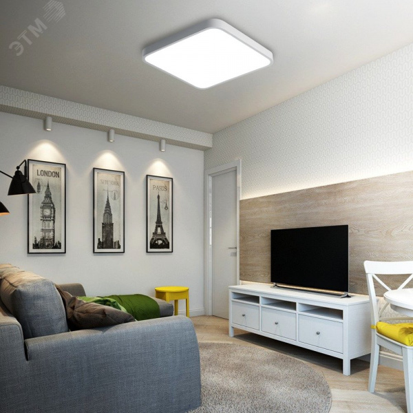 Светильник светодиодный потолочный SCANDIC ДБО-36W 4000К 2880Лм белый IP20 Jazzway