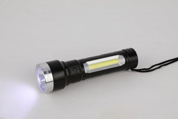 Фонарь светодиодный UA-501 универсальный, аккумуляторный, COB+LED, 5 Вт, резина