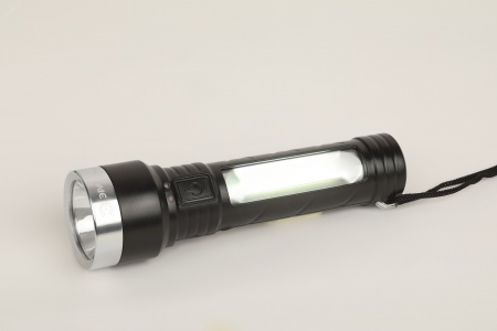 Фонарь светодиодный UA-501 универсальный, аккумуляторный, COB+LED, 5 Вт, резина