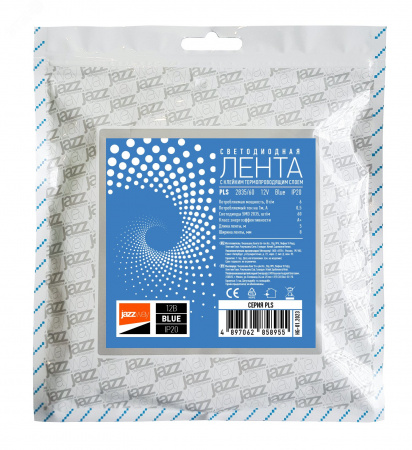 Лента светодиодная LEDx60/м 1м 6Вт/м 12В синий IP20 (5м)