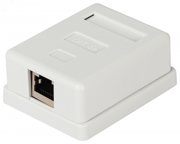 Розетка компьютерная RJ-45 категория 5е экранированная 1-порт упаковка 40 шт.