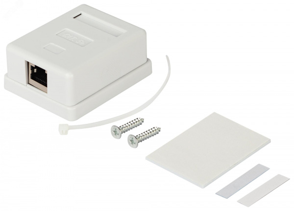 Розетка компьютерная RJ-45 категория 5е экранированная 1-порт упаковка 40 шт.