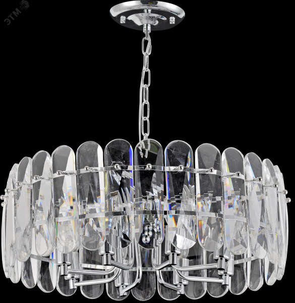 Люстра 8хЕ14 40Вт 1045-308 хрусталь Jade Rivoli