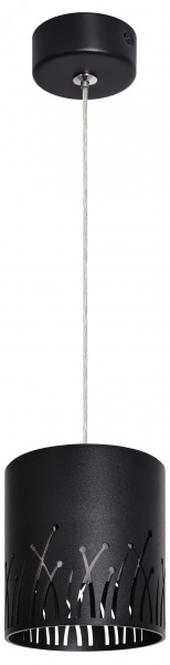 Светильник подвесной потолочный PL30 BK цоколь GX53 цилиндр черный