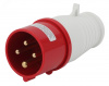 Вилка переносная 014 3Р+РЕ 16А 380В IP44          V-16-3P-PE-IP44
