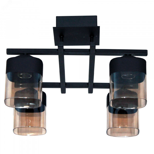 Светильник Базиль 141 черн.муар (плафон 8421) НПБ 01-4х60-124 Е27 ИУ
