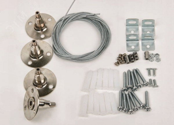 Крепления для светодиодных панелей серии PROM-3 UFL-H01 SILVER 100 POLYBAG