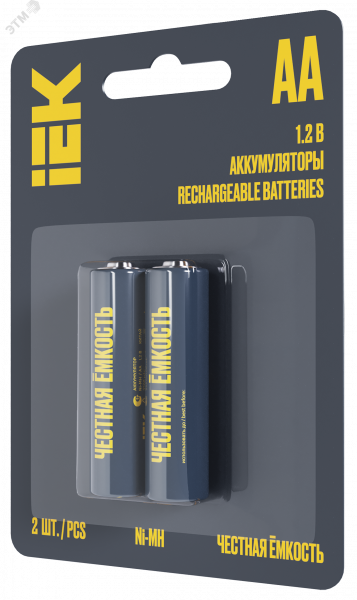 Аккумулятор GREEN Ni-MH AA 2700мАч (2шт/блистер) IEK