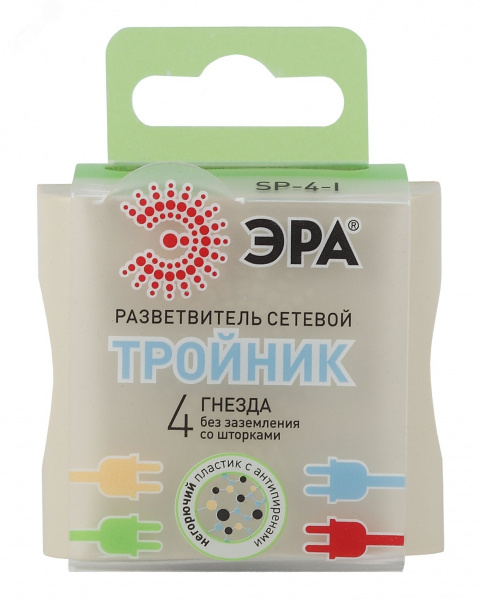Тройник 4гн, без заземл (сл. кость) (10/60/2640) SP-4-I