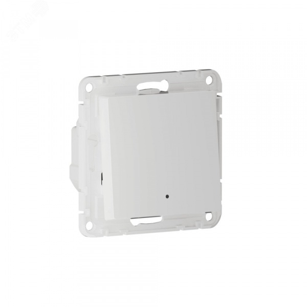 ATLASDESIGN SMART 1-кл. ВЫКЛЮЧАТЕЛЬ с подсв., Zigbee, сх.1, L+N, 10А, мех., БЕЛЫЙ