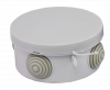 Коробка распаячная с крышкой КМР-040-039 наружная 85х40 АБС серая 4 входа IP54 PROxima