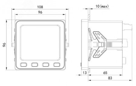 Устройство измерительное многофункциональное MMD9-C, ЖК-дисплей, RS-485, Modbus
