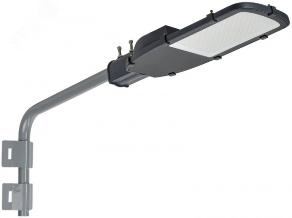 LIGHTING Кронштейн КР-2 D=60мм L=500мм под монтажную ленту 2 хомута серый IEK