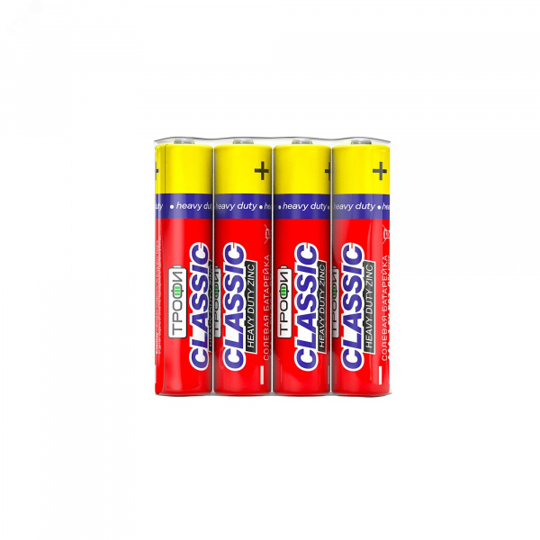 Батарейка Трофи R03-4S CLASSIC HEAVY DUTY Zinc (60/1200/72000)