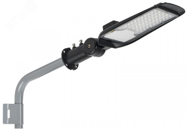 LIGHTING Кронштейн КР-1 D=48мм L=350мм под монтажную ленту 1 хомут серый IEK