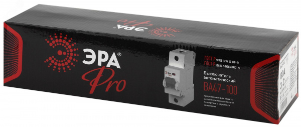 Выключатель автоматический PRO NO-901-33 ВА47-100 3P 80А кривая C 10кА ЭРА