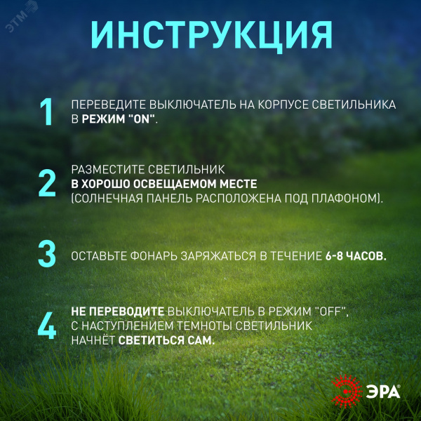 Светильник уличный Камыши на солнечной батарее садовый высота 60 см 5 шт. 5 LED ERASF23-13