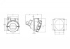 Розетка скрытая с наклоном IP67 32A 3P+E+N 400V