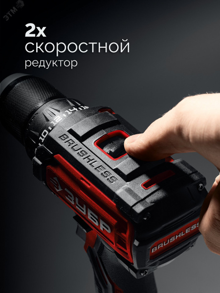 Дрель-шуруповерт, бесщеточная 20 В, 65 Н·м, 2 АКБ LMS 2 А·ч, сумка