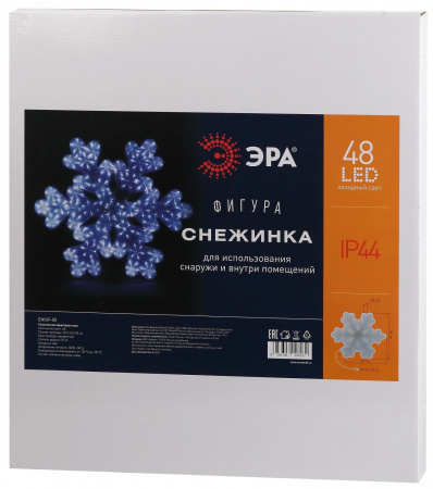 Фигура LED Снежинка, ENIOF-05 220V, IP44 (6/72)