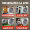 Звонок дверной беспроводной на батарейках 6 мелодий 100м IP44 с регулятором громкости серебро 2АА/СR2032 90680