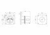 Вилка скрытой установки IP44 32A 2P+E 230В