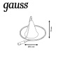 Комплект подвесов для трековых шинопроводов Белый 1шт Track Gauss