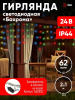 ENOB-2M Гирлянда LED Бахрома 2м*1м мультиколор, 24V, IP44 (80/960) необходим трансформатор Б0041911 приобретается отдельно