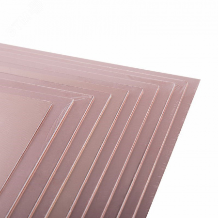 Стеклотекстолит 1-сторонний 100x100x1.5 мм 35 00 (35 мкм), REXANT