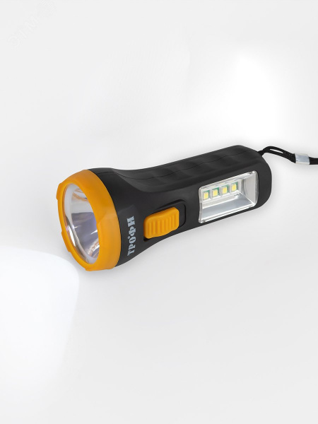 Светодиодный фонарь Трофи UB-101 универсальный на батарейках 1Вт 1 SMD+4 LED 1хAA Элементы питания в комплект не входят