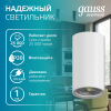Светильник накладной ДБО под лампу 1хGU10 AC 220В Белый IP20 100х56х100мм Алюминий Basic Gauss