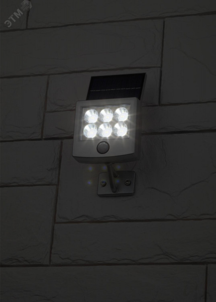 Прожектор с датчиком движения, на солнечной батарее, 6LED, 150 lm ERAFS048-08
