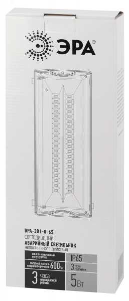 Светильник светодиодный аварийный непостоянный DPA-301-0-65 40LED 3ч IP65 NiCD (10/240)