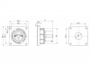 Вилка панельная прямая IP67 16А 2P+E 250В
