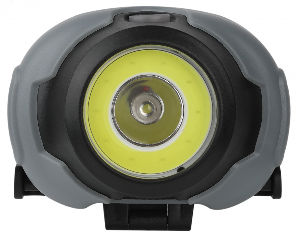 Фонарь налобный светодиодный 5Вт 310Лм IP40 SMD+COB 3 режима на батарейках 3xAAA (в комплект не входят) GB-710 Криптон