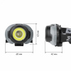 Фонарь налобный светодиодный 5Вт 310Лм IP40 SMD+COB 3 режима на батарейках 3xAAA (в комплект не входят) GB-710 Криптон