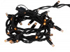 Гирлянда 30LED Нить 3 м,желтый свет, черн. каучук, 220В, IP65 ERAPS-NZ1