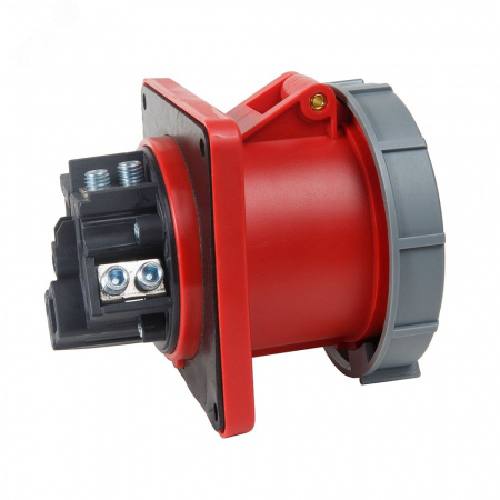 Розетка 345-125А-6h-380AC-3P+PE+N-IP67-