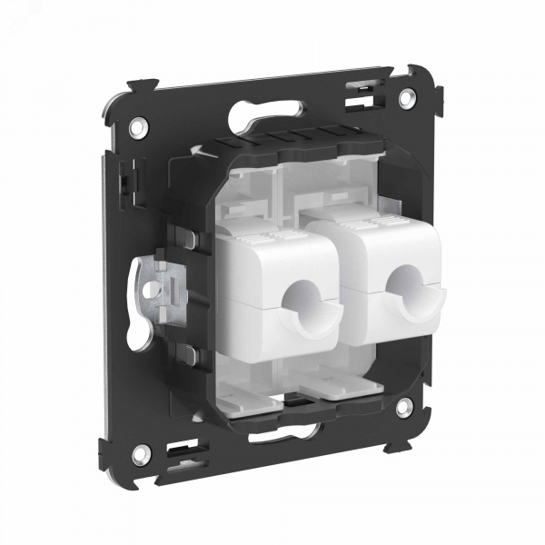 Avanti Компьютерная розетка RJ-45 без шторки в    стену, кат.6 двойная, Белое облако