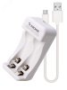 Зарядное устройство 1-2 AA/AAA питание от USB шнура, КОСМОС