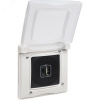 Розетка USB A+C 15Вт антрацит ETIKA
