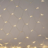 Светодиодная новогодняя гирлянда ERAPS-SKW1 сеть 2x3 м тёплый белый свет 300 LED белый кауч.